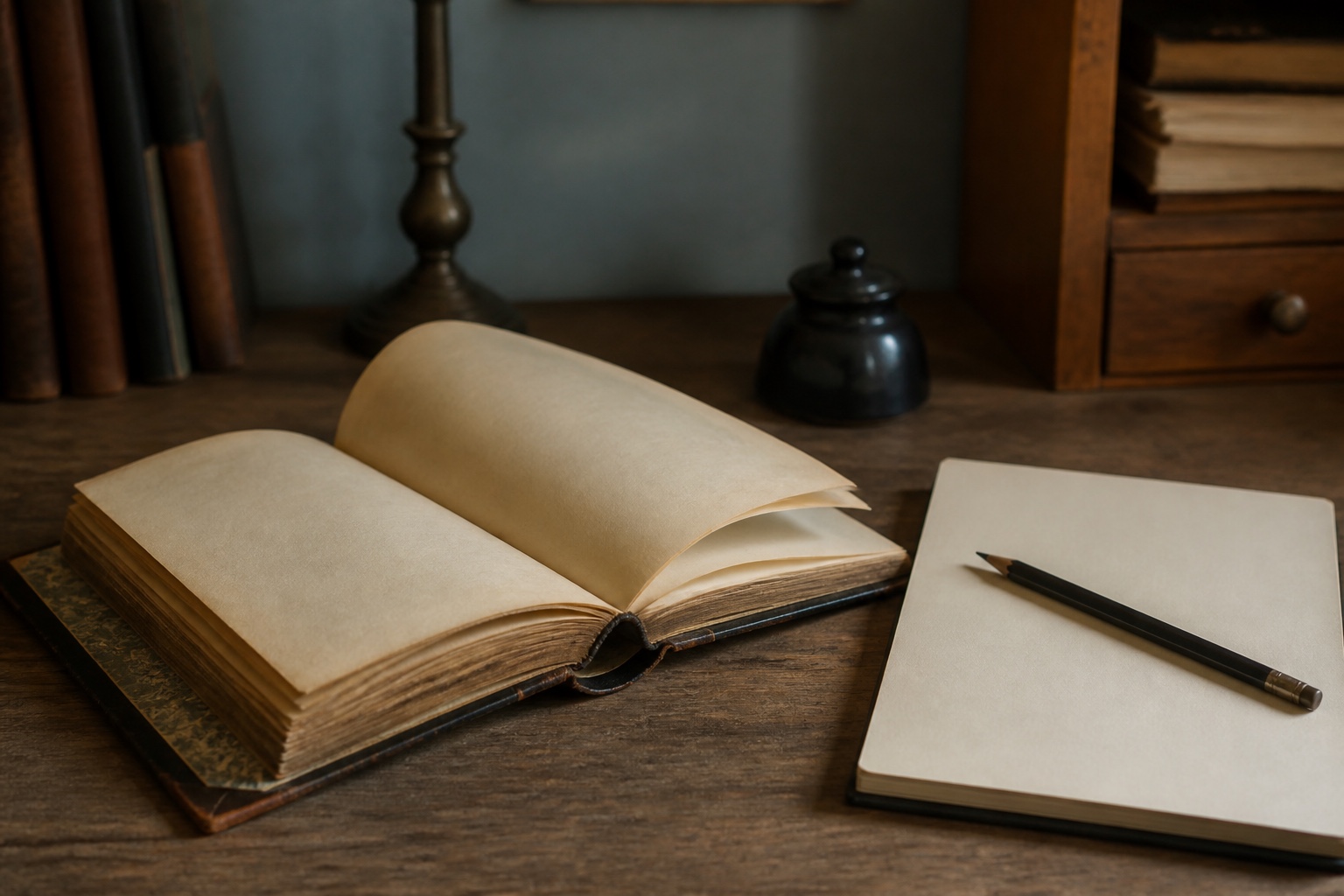 Historisches Adressbuch mit alphabetischem Register und Bleistiftnotizen